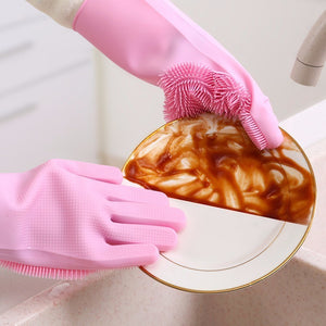 VOZRO Magic For Louder Rubber Garden Latex Hand Gloves Washing Dishes With Dish Washers For The Kitchen Car Wash And Pet Care