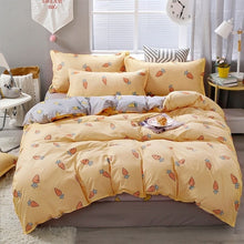 Load image into Gallery viewer, Home Textile Cartoon Happy Family Winter 3/4pcs Child Adult Bedding Set Luxury Comfortable Bedclothes Duvet Cover Bed Linen