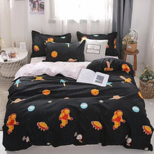 Load image into Gallery viewer, Home Textile Cartoon Happy Family Winter 3/4pcs Child Adult Bedding Set Luxury Comfortable Bedclothes Duvet Cover Bed Linen