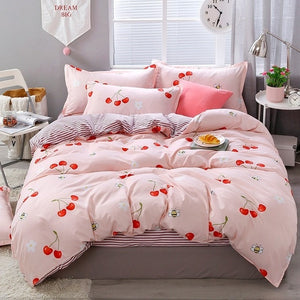 Home Textile Cartoon Happy Family Winter 3/4pcs Child Adult Bedding Set Luxury Comfortable Bedclothes Duvet Cover Bed Linen