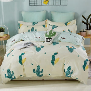 Home Textile Cartoon Happy Family Winter 3/4pcs Child Adult Bedding Set Luxury Comfortable Bedclothes Duvet Cover Bed Linen