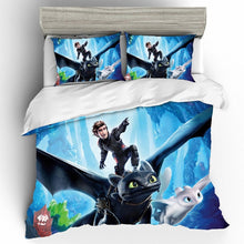 Load image into Gallery viewer, How to Train Your Dragon Movie Printing Bedding Sets Duvet Cover Bed Sheets Pillowcases Bed Linen King Bedding Set Home Textile