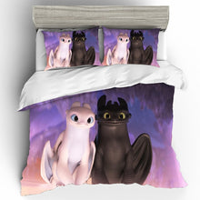 Load image into Gallery viewer, How to Train Your Dragon Movie Printing Bedding Sets Duvet Cover Bed Sheets Pillowcases Bed Linen King Bedding Set Home Textile