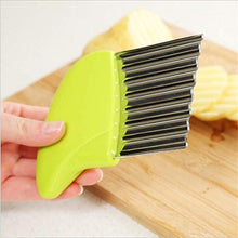 Load image into Gallery viewer, 1pc French Fries Cutter Stainless Steel Potato Chips Making Peeler Cut Plastic Handle Vegetable Kitchen Knives Fruit Tool 2019