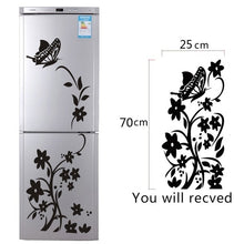 Load image into Gallery viewer, High Quality Creative Refrigerator Black Sticker Butterfly Pattern Wall Stickers Home Decoration Kitchen Wall Art Mural Decor