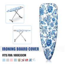 Load image into Gallery viewer, Portable Cotton Printed Ironing Board Cover Folding Elasticated Household Ironing Board Cover Mat Heat Non-Slip Ironing Pad