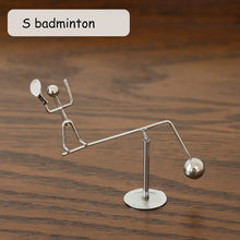 Load image into Gallery viewer, Metal Man Hogar Small Iron Man Perpetual Balance Physics Science Pendulum Newton Cradle Tumbler Desk Toy Home Decor