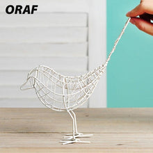 Load image into Gallery viewer, Artificial Metal Wire Iron Bird Model Miniature Figurines Home Decoration Craft maison Xmas Wedding Birthday Gift For Friends