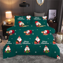 Load image into Gallery viewer, Snowflake Christmas Printing Bedding Set Pillowcase Duvet Cover Set Comforter Cover 2/3 Pcs Bed Linen Home Textile