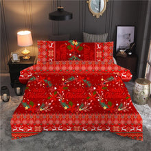 Load image into Gallery viewer, Snowflake Christmas Printing Bedding Set Pillowcase Duvet Cover Set Comforter Cover 2/3 Pcs Bed Linen Home Textile