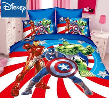 Load image into Gallery viewer, Disney marvel bedding set for children bed decor twin size duvet covers single flat sheet 2-4pcs home textile cartoon promotion