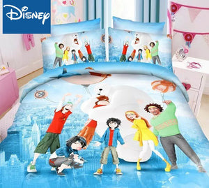 Disney marvel bedding set for children bed decor twin size duvet covers single flat sheet 2-4pcs home textile cartoon promotion