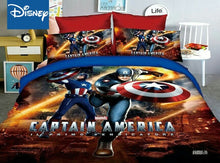 Load image into Gallery viewer, Disney marvel bedding set for children bed decor twin size duvet covers single flat sheet 2-4pcs home textile cartoon promotion