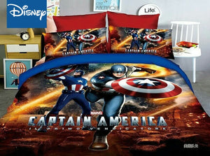 Disney marvel bedding set for children bed decor twin size duvet covers single flat sheet 2-4pcs home textile cartoon promotion