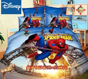 Disney marvel bedding set for children bed decor twin size duvet covers single flat sheet 2-4pcs home textile cartoon promotion