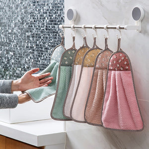 Kitchen Sink Dish Cloth Wipe Washing Cloth Rags Household Bathroom Super Absorbent Towel Cleaning Cloth