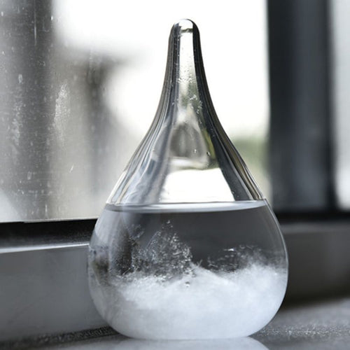 30ml Barometer Transparent Droplet Storm Glass Water Drop Weather Storm Forecast Predictor Monitor Bottle Barometer Home Decor