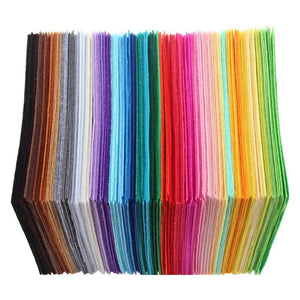 40pcs Multicolor DIY Craft Non-Woven Felt Fabric Polyester Cloth Felts Crafts Felt Fabric Clothes Sewing Craft Supplies