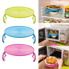 Load image into Gallery viewer, Multi Functional Microwave Oven Heating Layered Steaming Tray Double Layer Rack Bowls Holder Organizer Shelving Kitchen Tools