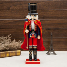 Load image into Gallery viewer, 38cm Wooden Nutcracker Doll Puppet Figurines Soldier Christmas Decor Child Kids Gift Office Ornaments Home Decoration