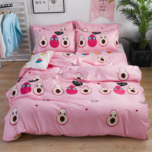 Load image into Gallery viewer, Home Textile Cartoon Happy Family Winter 3/4pcs Child Adult Bedding Set Luxury Comfortable Bedclothes Duvet Cover Bed Linen