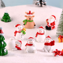 Load image into Gallery viewer, Fairy Garden Toys Santa Claus Snowman Christmas tree Ornaments Small Statue Figurines Crafts Christmas Xmas Home Decoration 1PC