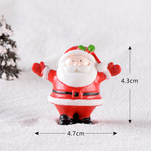 Load image into Gallery viewer, Fairy Garden Toys Santa Claus Snowman Christmas tree Ornaments Small Statue Figurines Crafts Christmas Xmas Home Decoration 1PC