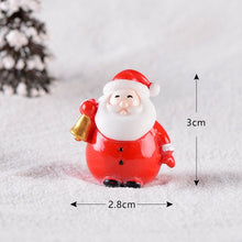 Load image into Gallery viewer, Fairy Garden Toys Santa Claus Snowman Christmas tree Ornaments Small Statue Figurines Crafts Christmas Xmas Home Decoration 1PC