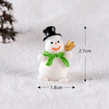 Load image into Gallery viewer, Fairy Garden Toys Santa Claus Snowman Christmas tree Ornaments Small Statue Figurines Crafts Christmas Xmas Home Decoration 1PC