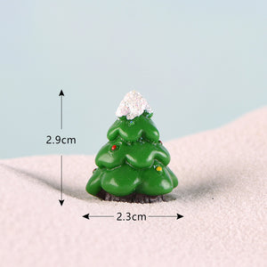 Fairy Garden Toys Santa Claus Snowman Christmas tree Ornaments Small Statue Figurines Crafts Christmas Xmas Home Decoration 1PC