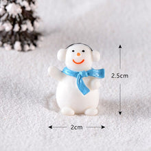 Load image into Gallery viewer, Fairy Garden Toys Santa Claus Snowman Christmas tree Ornaments Small Statue Figurines Crafts Christmas Xmas Home Decoration 1PC