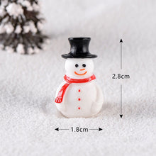 Load image into Gallery viewer, Fairy Garden Toys Santa Claus Snowman Christmas tree Ornaments Small Statue Figurines Crafts Christmas Xmas Home Decoration 1PC