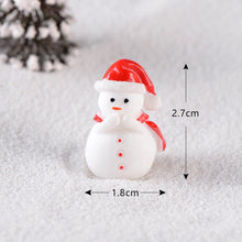 Load image into Gallery viewer, Fairy Garden Toys Santa Claus Snowman Christmas tree Ornaments Small Statue Figurines Crafts Christmas Xmas Home Decoration 1PC