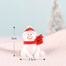 Load image into Gallery viewer, Fairy Garden Toys Santa Claus Snowman Christmas tree Ornaments Small Statue Figurines Crafts Christmas Xmas Home Decoration 1PC