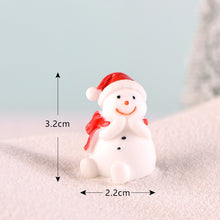 Load image into Gallery viewer, Fairy Garden Toys Santa Claus Snowman Christmas tree Ornaments Small Statue Figurines Crafts Christmas Xmas Home Decoration 1PC