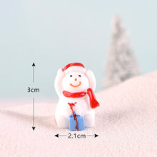 Load image into Gallery viewer, Fairy Garden Toys Santa Claus Snowman Christmas tree Ornaments Small Statue Figurines Crafts Christmas Xmas Home Decoration 1PC