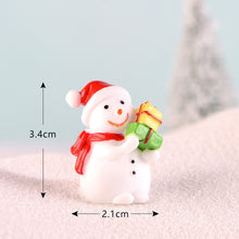 Load image into Gallery viewer, Fairy Garden Toys Santa Claus Snowman Christmas tree Ornaments Small Statue Figurines Crafts Christmas Xmas Home Decoration 1PC