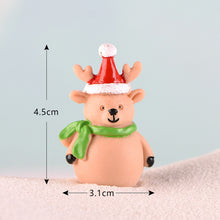 Load image into Gallery viewer, Fairy Garden Toys Santa Claus Snowman Christmas tree Ornaments Small Statue Figurines Crafts Christmas Xmas Home Decoration 1PC