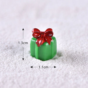 Fairy Garden Toys Santa Claus Snowman Christmas tree Ornaments Small Statue Figurines Crafts Christmas Xmas Home Decoration 1PC