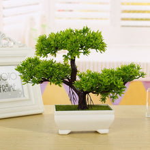 Load image into Gallery viewer, Pine Tree Simulation Flower Artificial Plant Bonsai Fake Green Pot Plants Ornaments Home Decor Craft