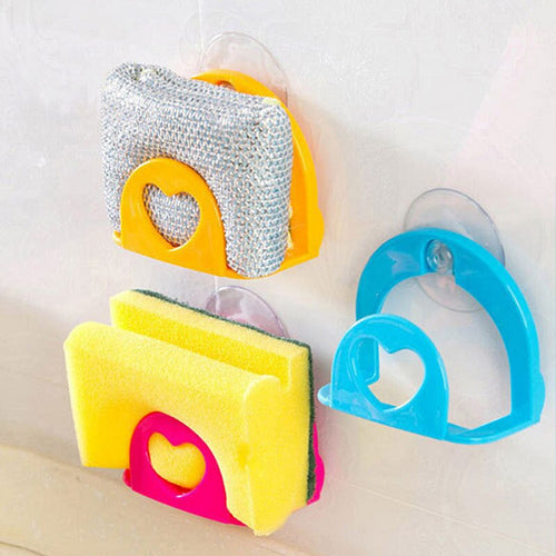 Dish Holder Sponge Drain Storage Holder Rack Multi-Functional Bathroom Shelf Towel Soap Hooks Suction Cup Kitchen Storage Tools