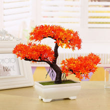 Load image into Gallery viewer, Pine Tree Simulation Flower Artificial Plant Bonsai Fake Green Pot Plants Ornaments Home Decor Craft
