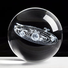 Load image into Gallery viewer, Solar System Miniatures Figurines 3D Planets Model Sphere Feng Shui Crystal Ball Desk Decoration Home Decor Gift for Holiday