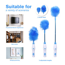 Load image into Gallery viewer, Electric Feather Duster Adjustable Bookshelf Window Cleaning Brush As Household Clean Helper Automatic Dust Brush Duster