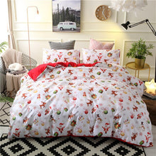 Load image into Gallery viewer, Lanke Christmas Bedding Sets, Home Textile Twin King Queen Size Bed Set  Duvet Cover Pillowcases