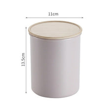 Load image into Gallery viewer, Household Kitchen Storage Container Plastic Airtight Storage Jars Cereal Dispenser Cylindrical Food Sealed Cans Simple Container