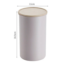 Load image into Gallery viewer, Household Kitchen Storage Container Plastic Airtight Storage Jars Cereal Dispenser Cylindrical Food Sealed Cans Simple Container