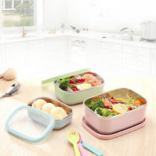 Load image into Gallery viewer, Square Stainless Steel Lunch Box Fresh Keeping Household Sealing Storage Box Leakproof new