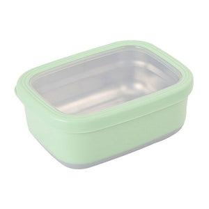 Square Stainless Steel Lunch Box Fresh Keeping Household Sealing Storage Box Leakproof new