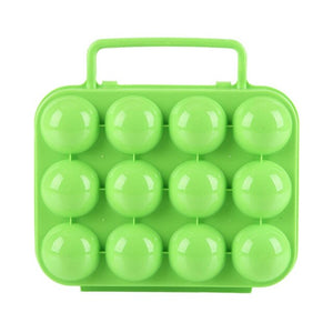 12-grids Plastic Egg Storage Box Household Egg Boxes Portable Egg Box For Outdoor Camping